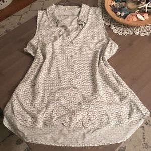 Silky Soft Star Button Down Rayon Blouse